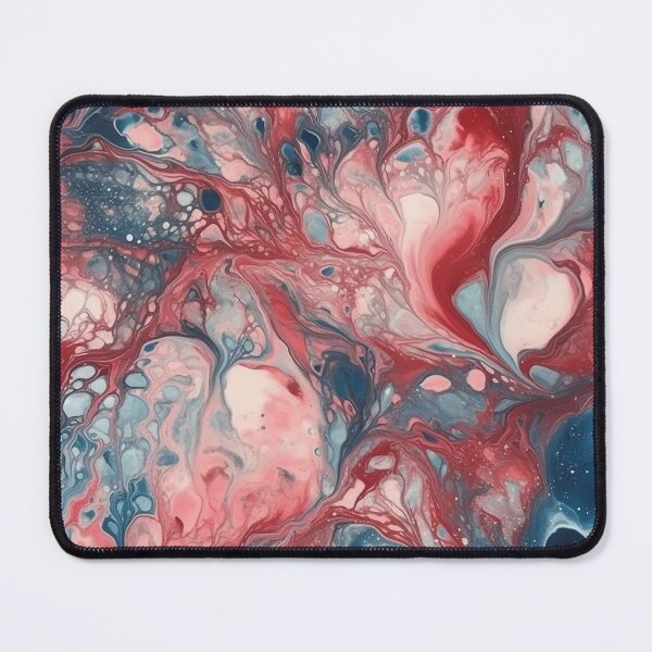 Aperçu de l'œuvre Red and Blue Acrylic Pour créée et vendue par IntrepidPanda.