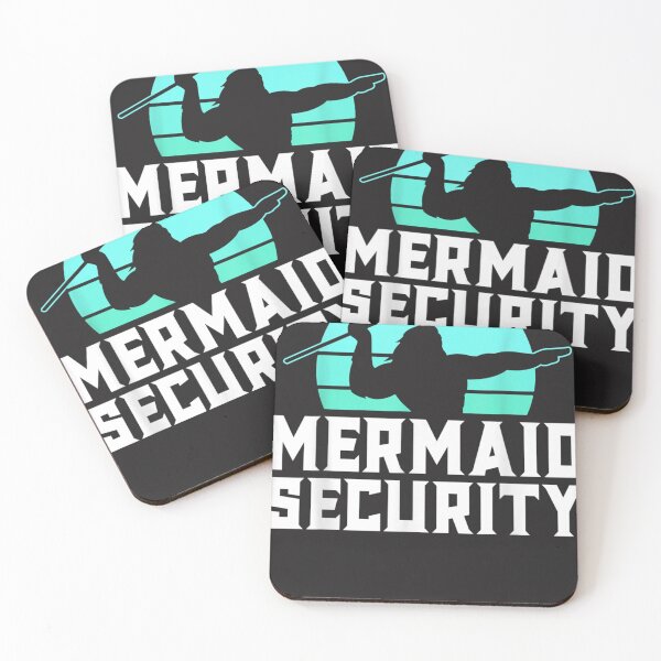 Item preview, Mermaid Security Shirt Mens Boys Swimmer Dad Merdad Trident T-Shirt designed and sold by CamrynFournie.