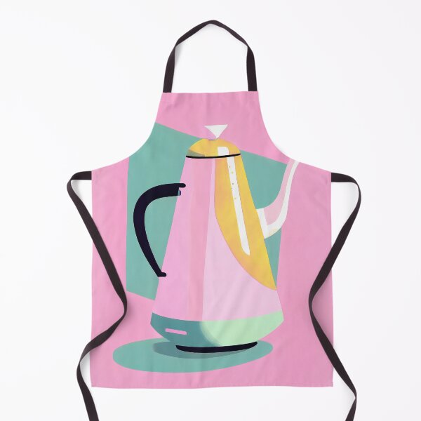 Item preview, Retro Enamelware Coffee Pot Nostalgia Print designed and sold by PinkNomad.