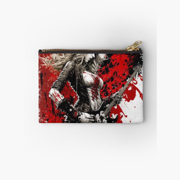 Item preview, ROCKER GIRL LEATHER SUIT SPLASH ELECTRIC GUITAR DESTROYER designed and sold by ogirdorgraphics.