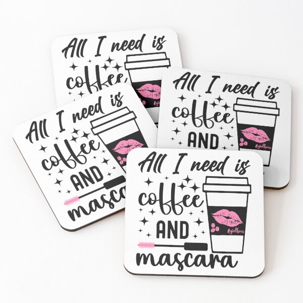 Item preview, All I need is Coffee and Mascara | Pink Mascara designed and sold by PearlMoonGrapes.