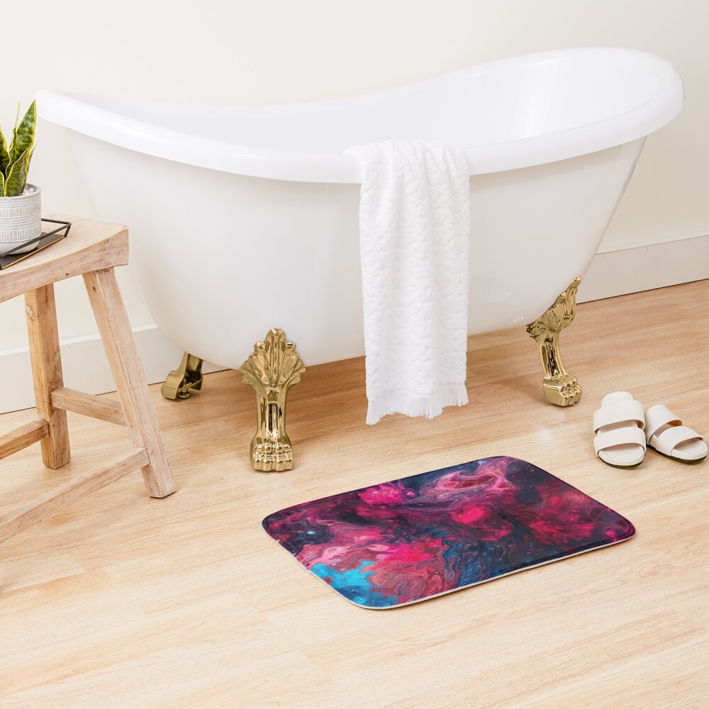 Vista previa del artículo con la obra «Alfombra de baño», diseñado y vendido por IntrepidPanda.