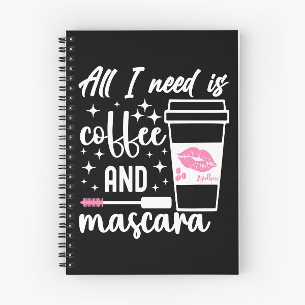 Item preview, All I need is Coffee and Mascara | Pink Mascara - Black designed and sold by PearlMoonGrapes.