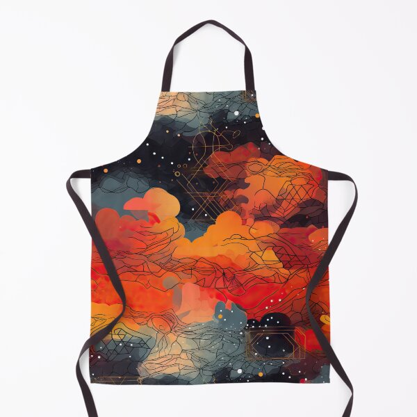 Item preview, Geometric fiery clouds designed and sold by etherElric.