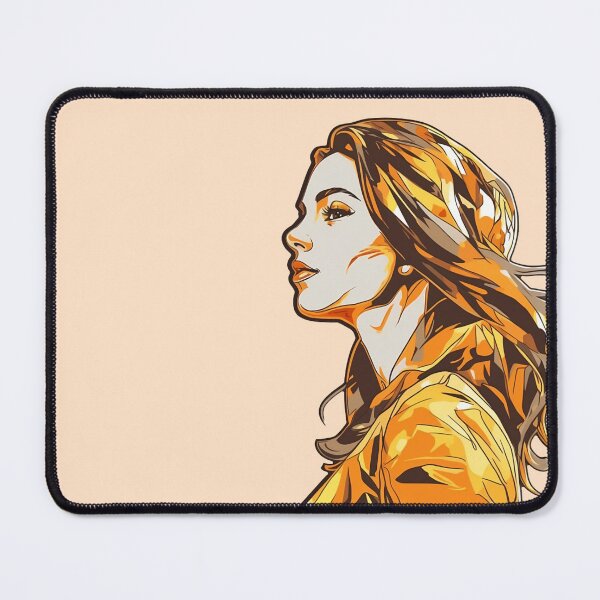 Item preview, Sunset Lit Portrait of a Woman designed and sold by RandomForestBot.