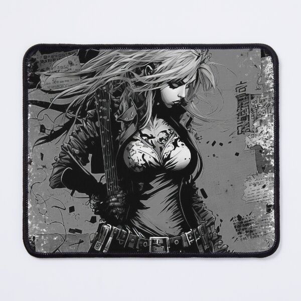 Item preview, ROCKER GIRL LEATHER SUIT SPLASH ELECTRIC GUITAR DESTROYER designed and sold by ogirdorgraphics.