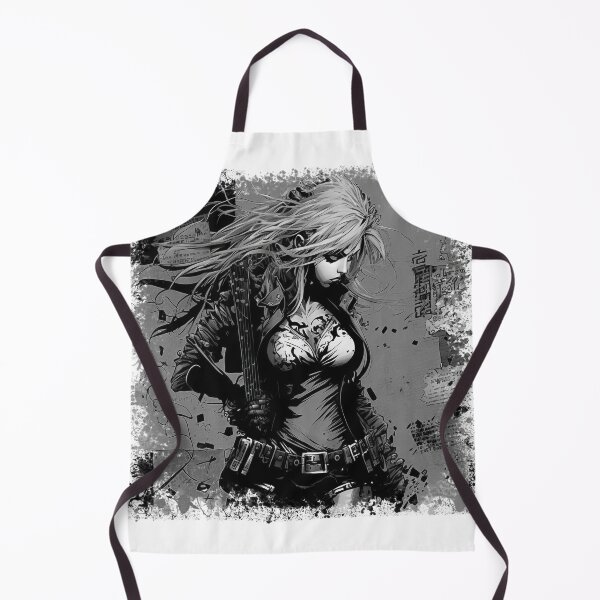 Item preview, ROCKER GIRL LEATHER SUIT SPLASH ELECTRIC GUITAR DESTROYER designed and sold by ogirdorgraphics.