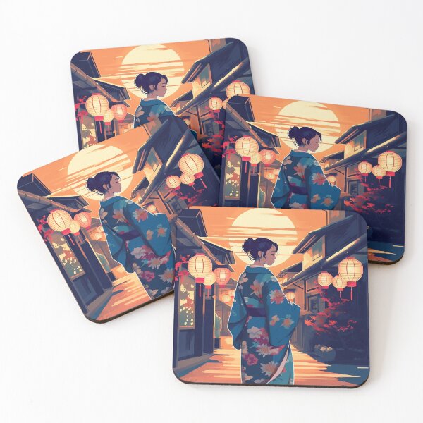Item preview, Sunset Kimono designed and sold by AnimeGearHub.
