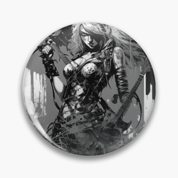 Item preview, ROCKER GIRL LEATHER SUIT SPLASH ELECTRIC GUITAR DESTROYER designed and sold by ogirdorgraphics.