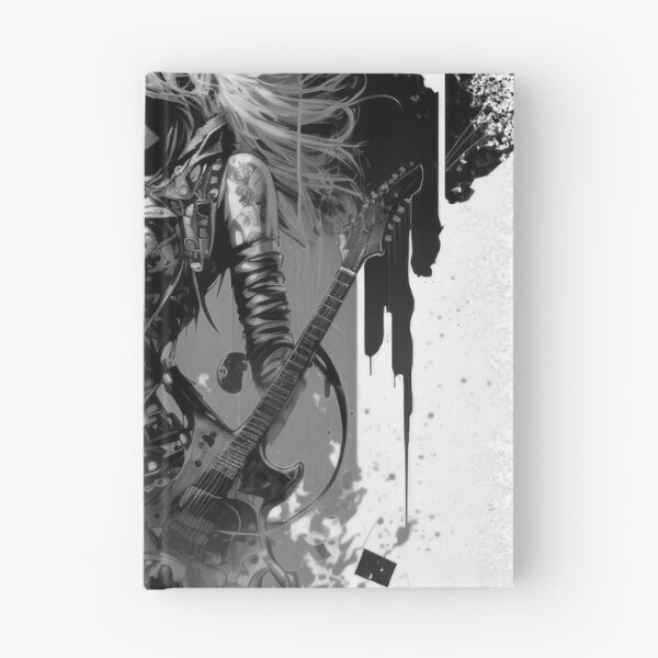 Item preview, ROCKER GIRL LEATHER SUIT SPLASH ELECTRIC GUITAR DESTROYER designed and sold by ogirdorgraphics.