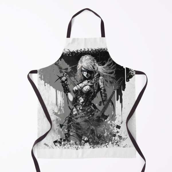 Item preview, ROCKER GIRL LEATHER SUIT SPLASH ELECTRIC GUITAR DESTROYER designed and sold by ogirdorgraphics.
