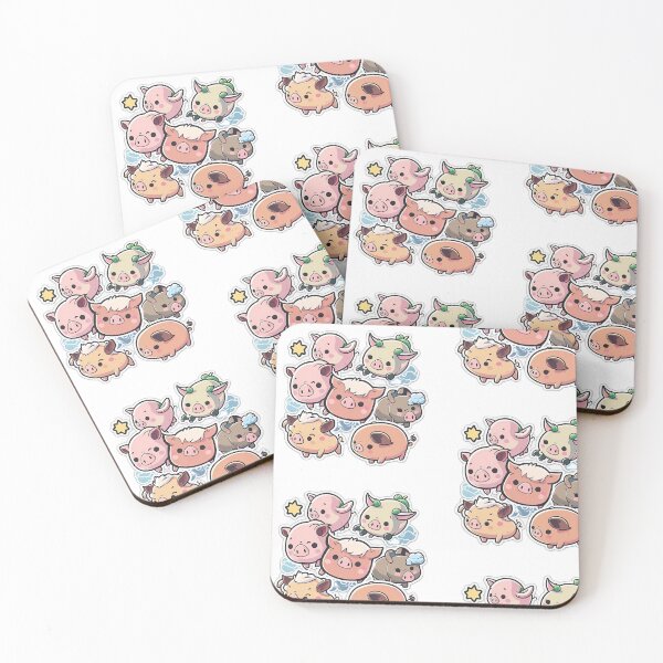 Item preview, Colorful pigs  designed and sold by Okracha.