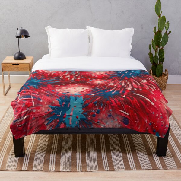 Item preview, Blue and Red Acrylic Fireworks designed and sold by IntrepidPanda.