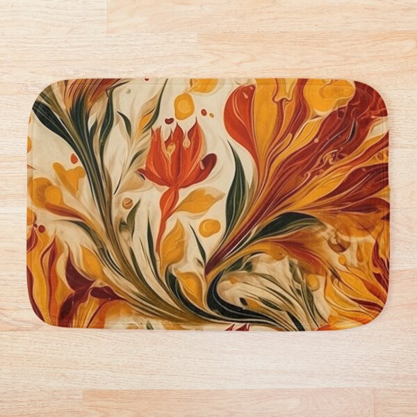 Item preview, Red and Orange Acrylic Flowers designed and sold by IntrepidPanda.