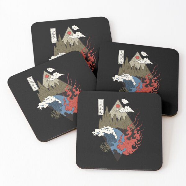 Item preview, Four Elements Beautiful Japanese Composition designed and sold by SoloMurray.