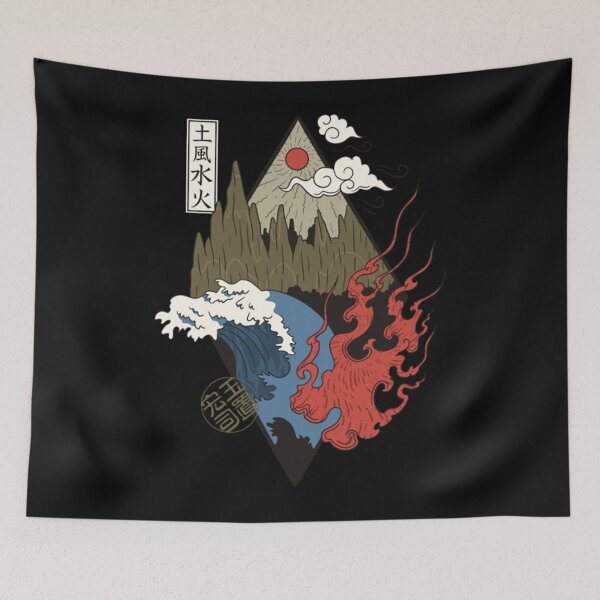 Item preview, Four Elements Beautiful Japanese Composition designed and sold by SoloMurray.