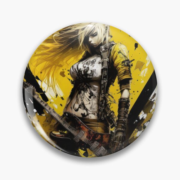Item preview, ROCKER GIRL LEATHER SUIT SPLASH ELECTRIC GUITAR DESTROYER designed and sold by ogirdorgraphics.