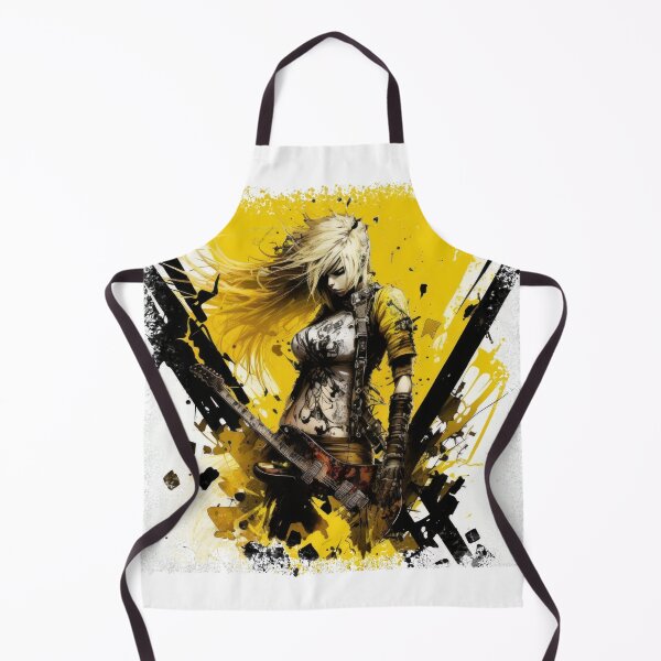 Item preview, ROCKER GIRL LEATHER SUIT SPLASH ELECTRIC GUITAR DESTROYER designed and sold by ogirdorgraphics.