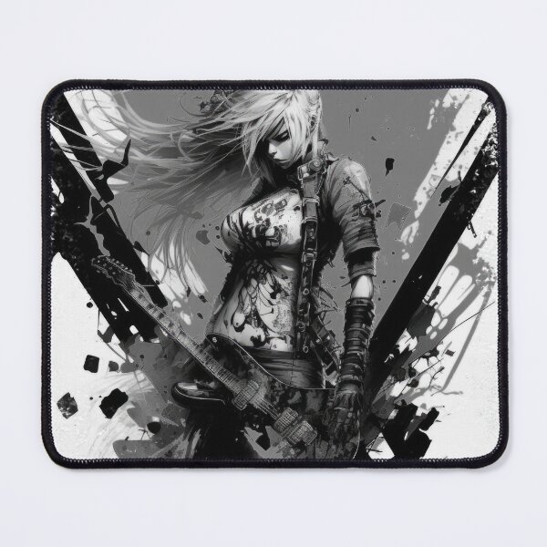 Item preview, ROCKER GIRL LEATHER SUIT SPLASH ELECTRIC GUITAR DESTROYER designed and sold by ogirdorgraphics.