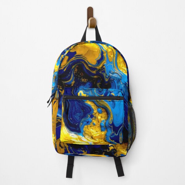 Item preview, Royal Gold & Sapphire – Abstract Luxury Fluid Art designed and sold by Highlandkings.
