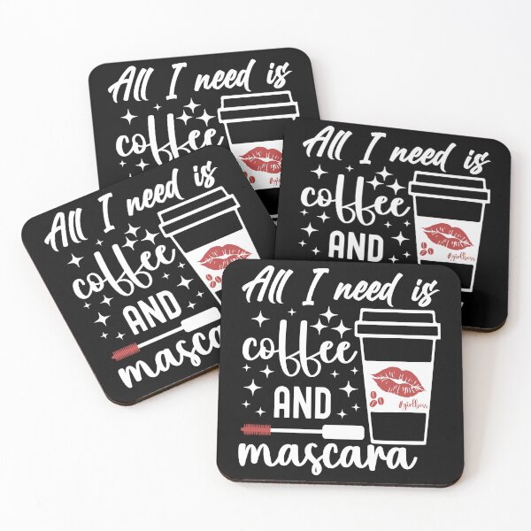 Item preview, All I need is Coffee and Mascara | Red Mascara - Black designed and sold by PearlMoonGrapes.