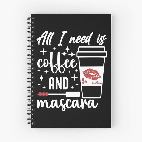 Item preview, All I need is Coffee and Mascara | Red Mascara - Black designed and sold by PearlMoonGrapes.