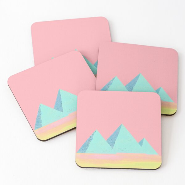 Aperçu de l'œuvre Pyramids Of Giza Pastel Art Timeless Travel créée et vendue par PinkNomad.