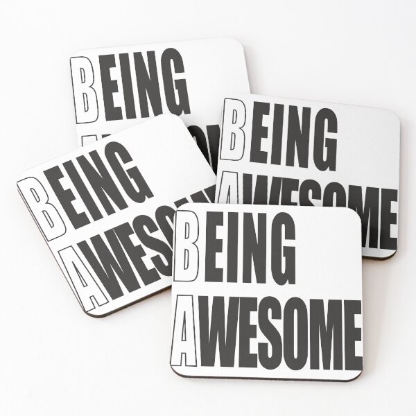Item preview, Being Awesome (White) designed and sold by m-cronin-arts.
