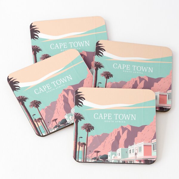 Item preview, Cape Town South Africa Poster in Pastel Colors designed and sold by AsteriskHouse.