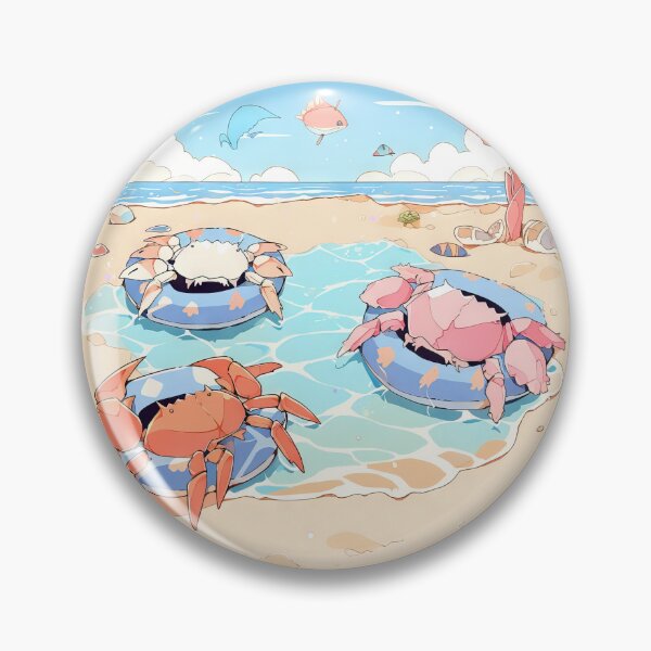 Item preview, Crabs chilling at the beach designed and sold by etherElric.