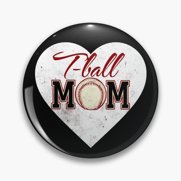 Item preview, T-Ball Mom Heart Tee Ball Baseball Women's Tee-Ball Gear designed and sold by DynamicDesign.