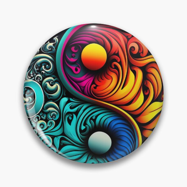 Item preview, Psychedelic Yin Yang Symbol designed and sold by ConnerCreations.