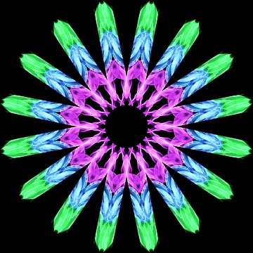 Artwork thumbnail, multicolored mandala by Meo Design