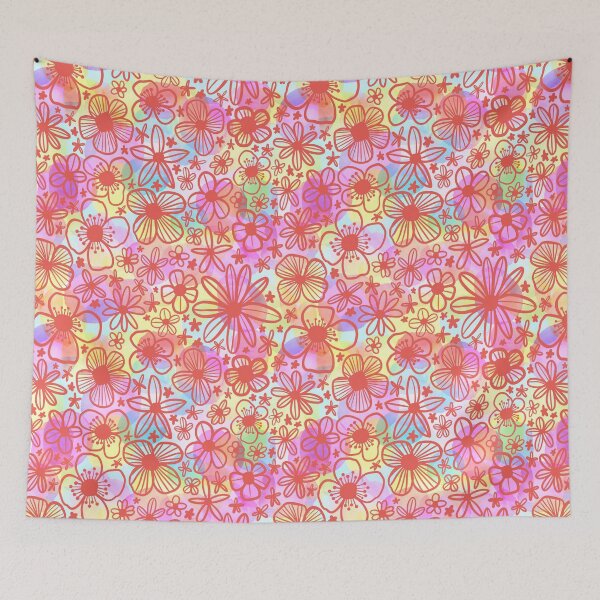 Item preview, Retro Watercolour Floral designed and sold by Stephanie McRae.