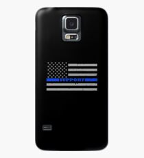 Dünne blaue Linie Support Flag Hülle & Skin für Samsung Galaxy