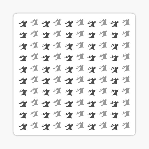 Hirsch Muster Sticker