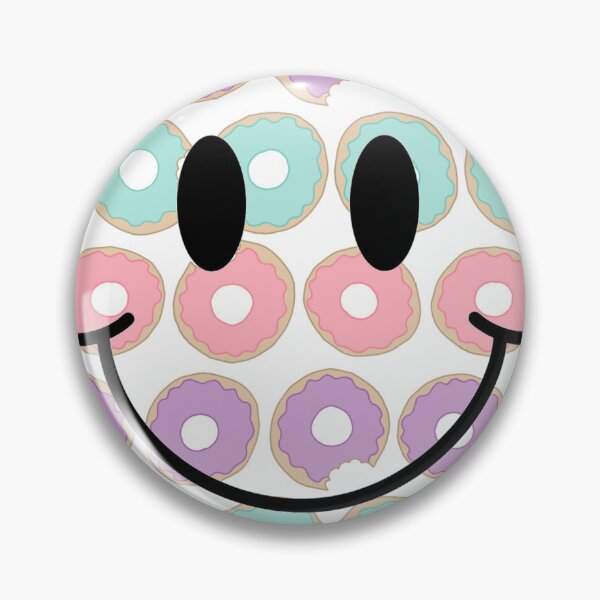 Artikelvorschau, Donut-Smiley-Gesicht entworfen und verkauft von SwankyPlankDesi.