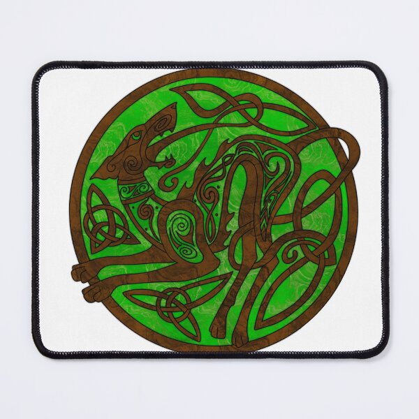Item preview, Celtic Hound Dark Wood Green Inlay Good Boy  designed and sold by Donkjonk.