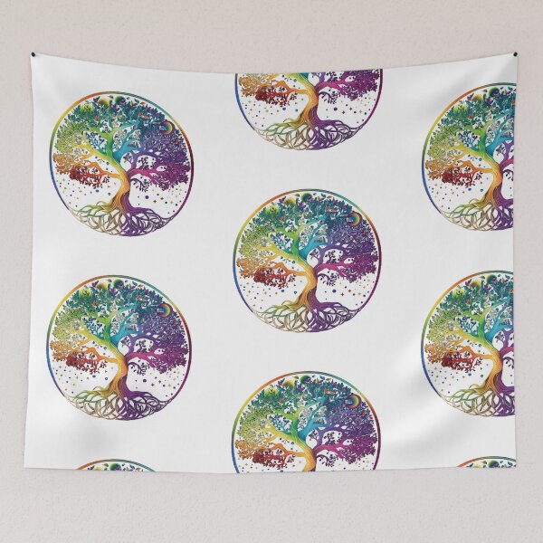 Item preview, Rainbow Tree of Life - Digital Art designed and sold by RandomForestBot.