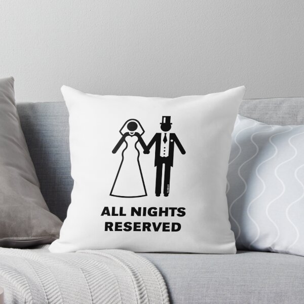 Item preview, All Nights Reserved (Bride / Groom / Honeymoon / Black) designed and sold by MrFaulbaum.