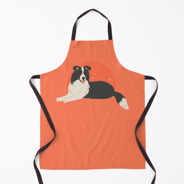 Item preview, Border Collie illustration in red designed and sold by CircusCreative.