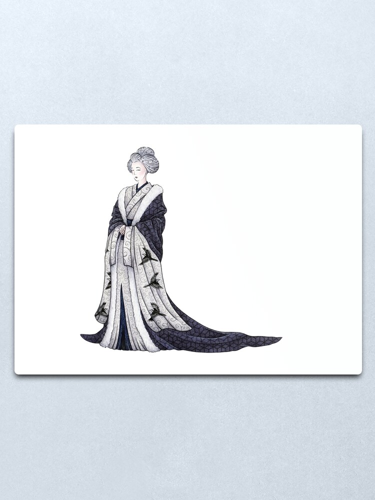 Alternate view of Yuki Onna Metal Print