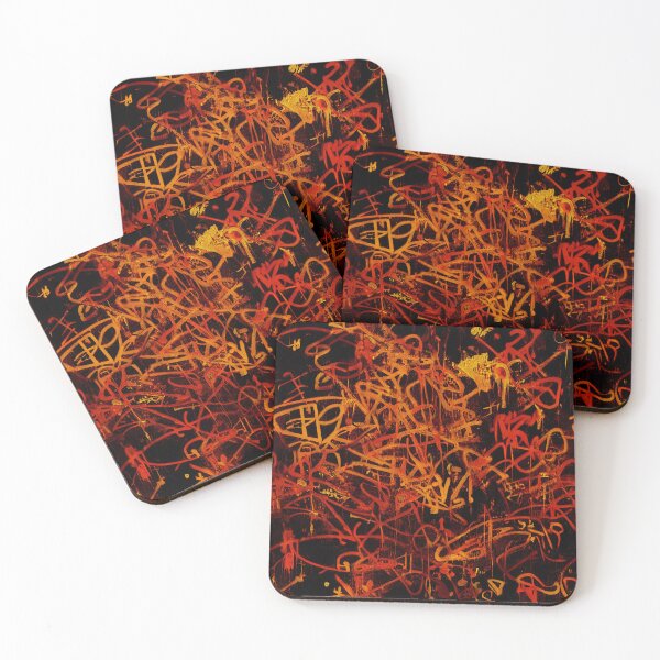 Item preview, Red Graffiti Chaos designed and sold by Domain of the Public.