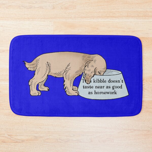 Item preview, Cute Vintage Puppy with Funny Quote on Doggy Bowl designed and sold by Secondhand-Rose.