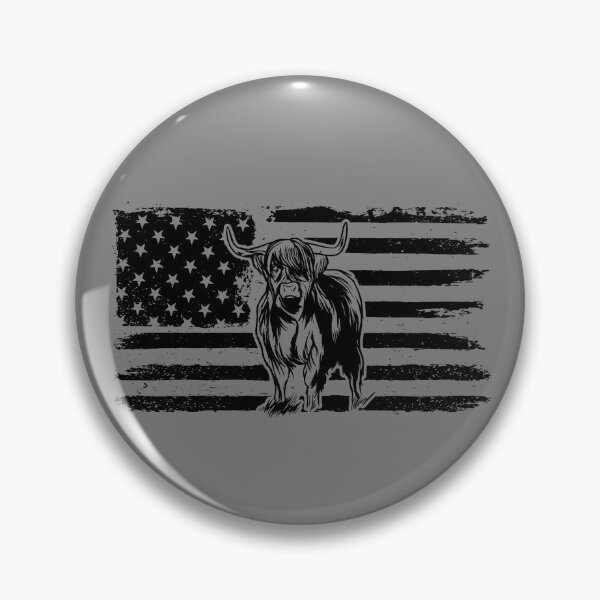 Artikelvorschau, Highland Cow American Flag Patriotic Highland Cow Gear entworfen und verkauft von DynamicDesign.