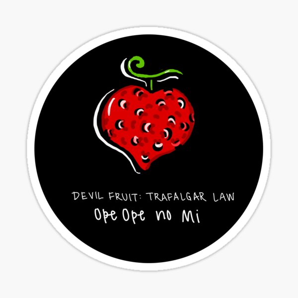 One Piece Heart Devil Fruit Pixel Art (Ope Ope) Sticker for Sale by  SnailKisses