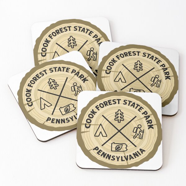 Item preview, Cook Forest State Park Pennsylvania Log Slice designed and sold by VanyaKar.