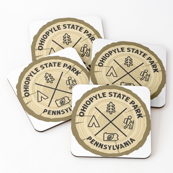 Item preview, Ohiopyle State Park Pennsylvania Log Slice designed and sold by VanyaKar.