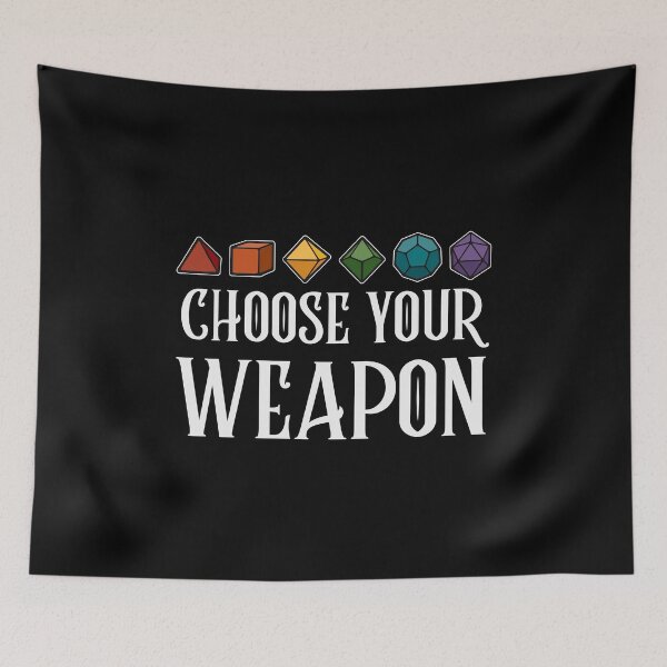Item preview, Dungeons & Dragons - CHOOSE YOUR WEAPON (White) designed and sold by enduratrum.