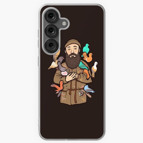 Item preview, St Francis of Assisi and birds designed and sold by stickercircle.